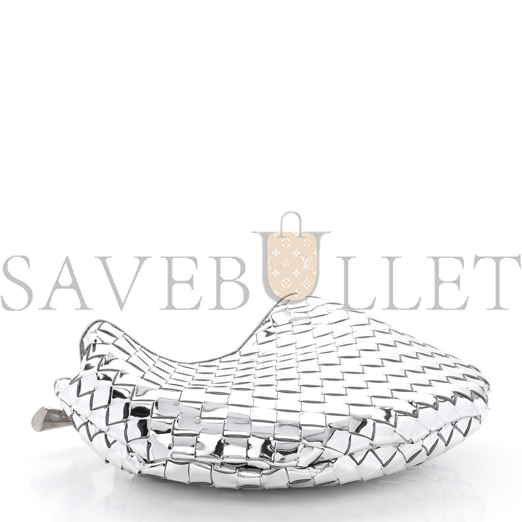 BOTTEGA VENETA MIRROR LAMINATED NAPPA INTRECCIATO SARDINE BAG SILVER (33*24*3cm) BOTTEGA VENETA MIRROR LAMINATED NAPPA INTRECCIATO SARDINE BAG SILVER (33*24*3cm)